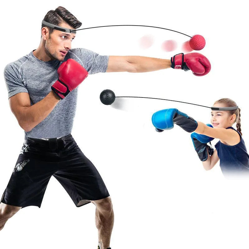 Boxing Reflex Ball Head-Mounted PU Punch Ball MMA Sanda Training Hand Eye Reaction Gym Sandbag Muay Thai Boxeo Fitness Equipment